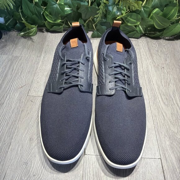 Wolf & Shepherd Swiftknit Derby Navy Blue White Knit Shoes Mens Size 14 main image 8